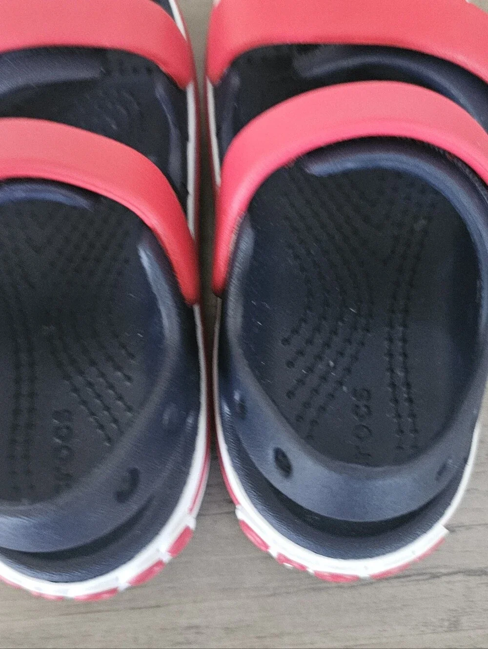 Crocs Kids Crocband Red Blue Toddler Boy Size C 9 Sandals
